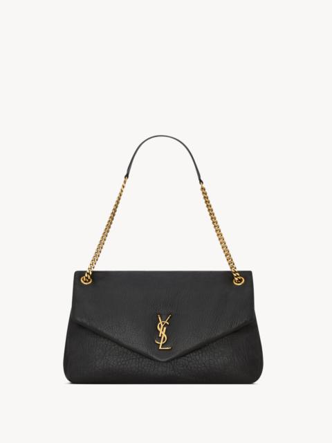 SAINT LAURENT CALYPSO LARGE IN GRAINED LAMBSKIN