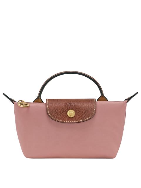Longchamp Le Pliage Original Pouch with handle Pink Tea - Recycled canvas