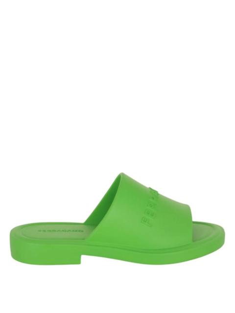 FERRAGAMO Ferragamo Giuneva Logo Embossed Slides