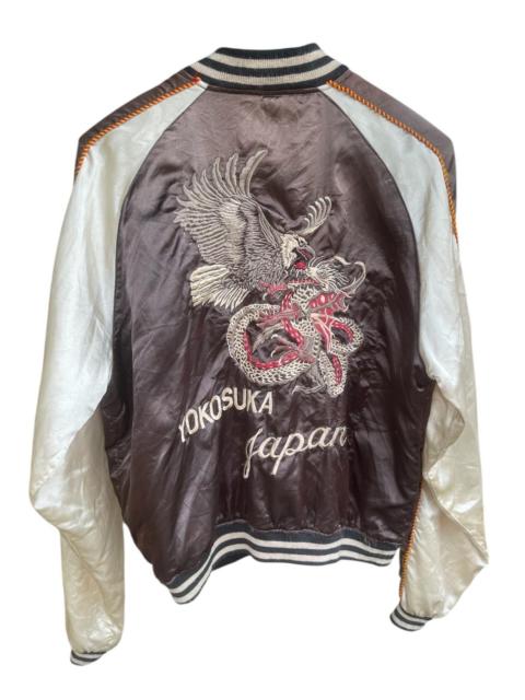 Other Designers Japanese Brand - Sukajan Yokosuka Japan Dragon Eagle Satin Jacket