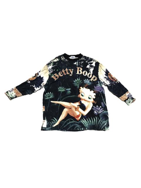 Other Designers Vintage - Vintage 90s Betty boop Longsleeve fullprint shirt