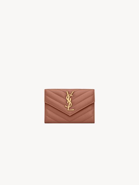 SAINT LAURENT CASSANDRE WALLET IN LAMBSKIN