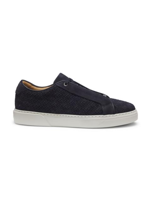 BOSS GARY TRAINERS WITH WOVEN SUEDE UPPERS