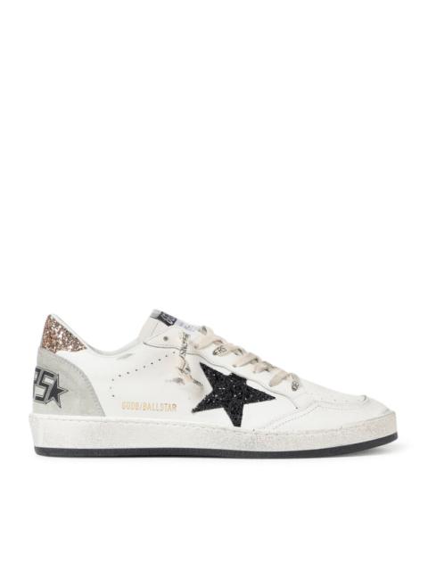 Golden Goose Golden Goose Deluxe Brand Women Ball-Star Sneakers In Leather And Glitter
