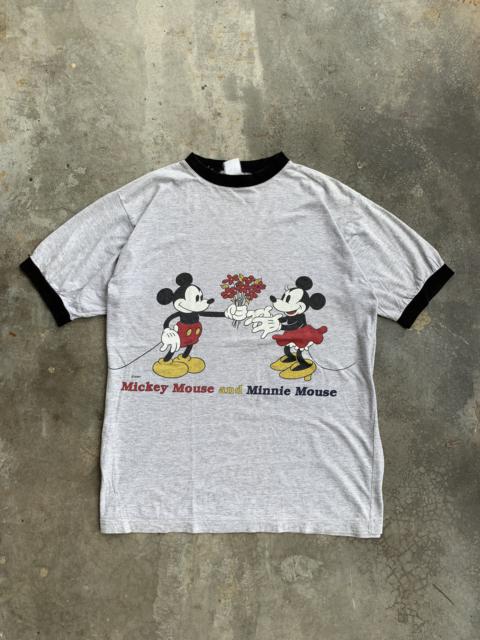 Other Designers Vintage - Vintage 90s Mickey Mouse Ringer Tshirt