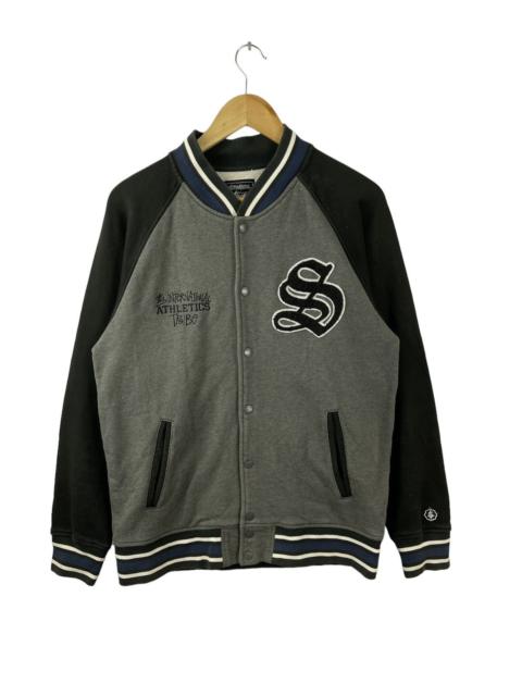 STUSSY INTERNATIONAL ATHLETICS TRIBE VARSITY JACKET