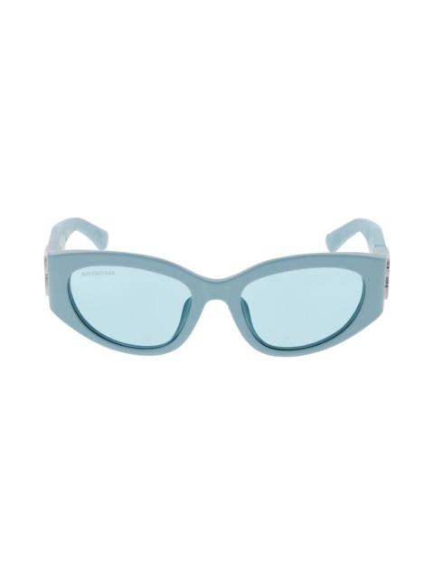 Women's Bossy Round Af Sunglasses in Light Blue