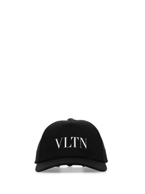Valentino Black cotton baseball cap