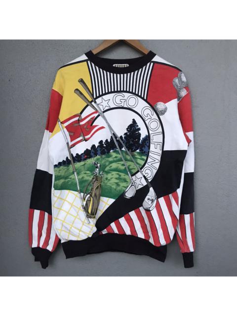 Other Designers Vintage - Vintage Go Golfing Overprint Crewneck Sweats