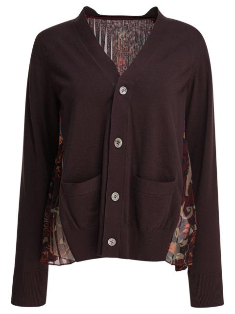 sacai Sacai Cardigan with floral print