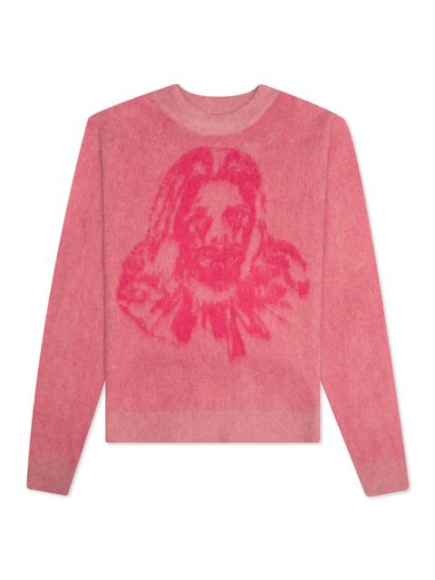 SAINT M×××××× SAINT MICHAEL X BORN X RAISED CLOWN KNIT - PINK