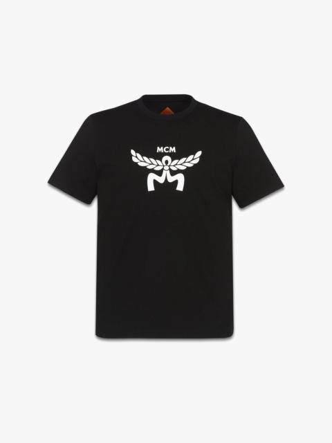 MCM Laurel Logo Print T-Shirt in Organic Cotton