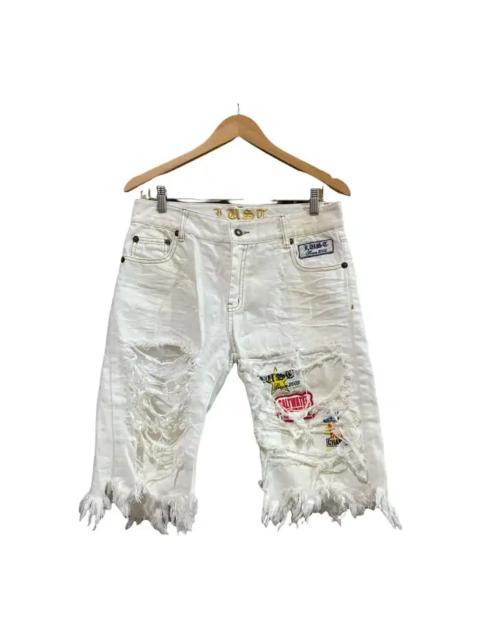 Other Designers Distressed Denim Shorts Thrashed Distressed