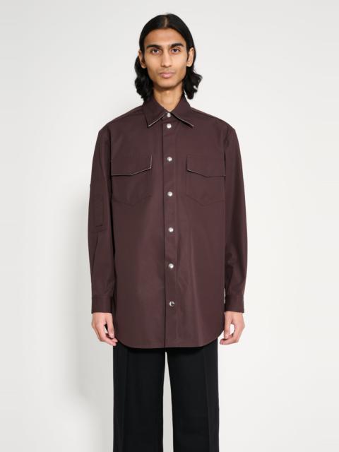 NAMACHEKO NAMACHEKO MA-1 SHIRT GANACHE