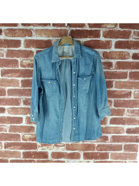 Other Designers Japanese Brand HARE Snap Button Western Denim Shirt