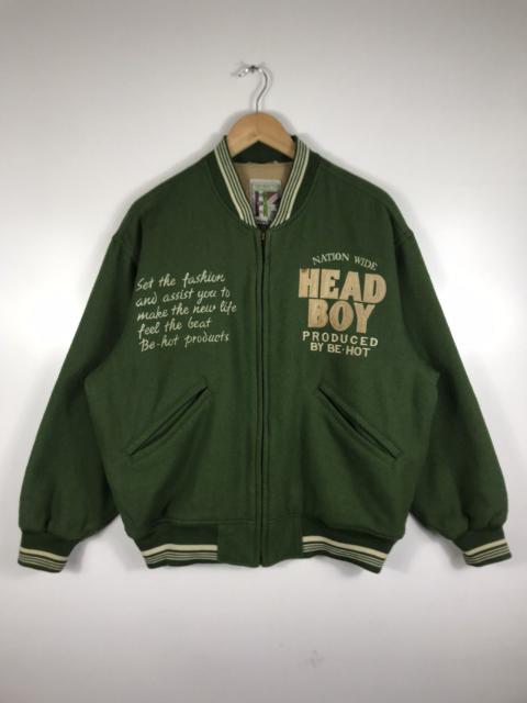 ⚡️Vintage Aburaysia Head Boy Wool Zipper Varsity Jacket