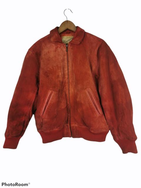 Other Designers Vintage - Vintage Mayson Grey Pigskin Leather Bomber Jacket