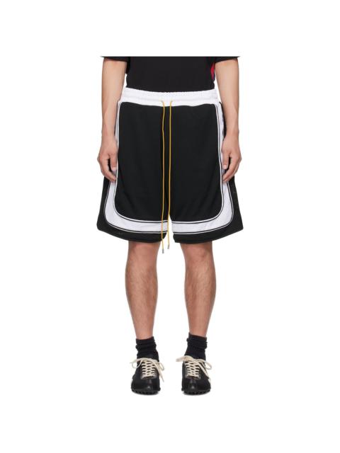 Rhude Black & White Como Basketball Shorts