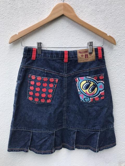 Other Designers Vintage - VTG 90s ANGEL BLUE DENIM MINI SKIRT BY HYSTERIC GLAMOUR