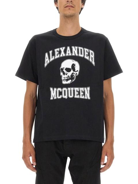 Alexander McQueen Alexander Mcqueen Men Skull Logo T-Shirt