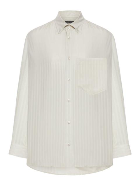 BALENCIAGA Balenciaga Women Tone-On-Tone Striped Shirt