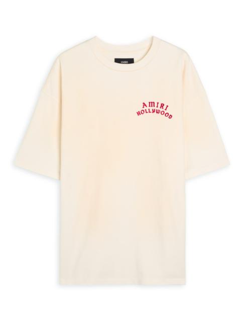 Amiri Hollywood Logo-appliquéd Cotton T-shirt
