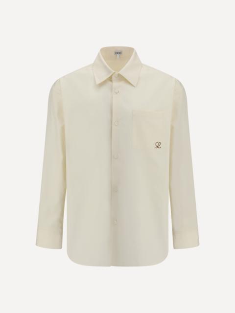 Loewe Cotton Shirt with an embroidered Anagram logo