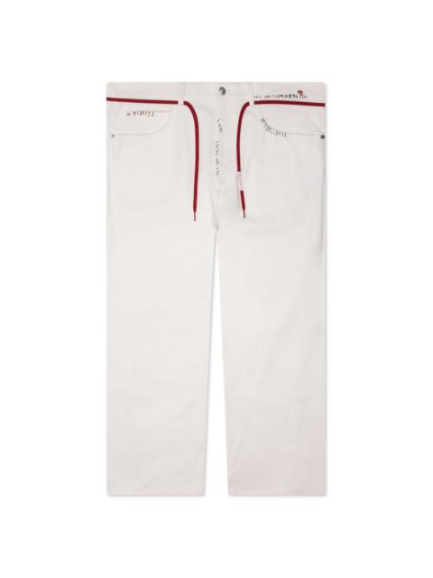 Marni DRAWSTRING TROUSERS - LILY WHITE