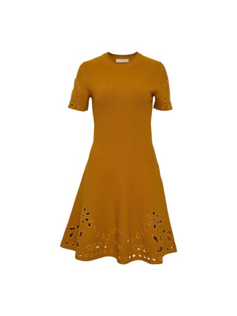 ULLA JOHNSON Fania Short Sleeve Knit Mini Dress