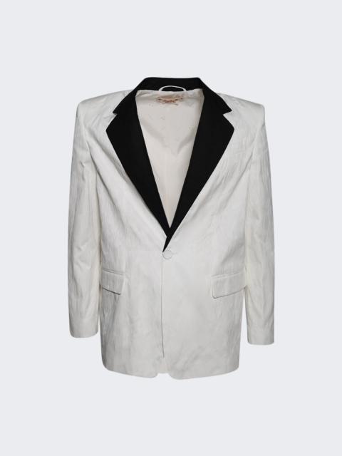 Marni Single Breasted Jacket Natural White