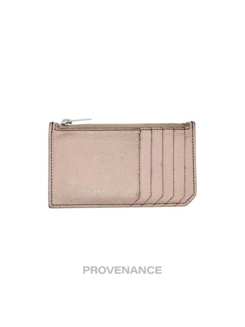 SAINT LAURENT Saint Laurent Paris SLP Fragment Zip Card Wallet - Powder Pink
