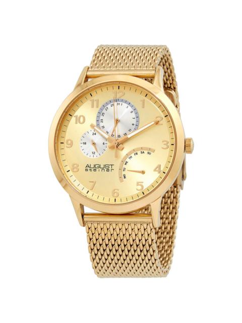 Other Designers August Steiner Quartz Gold Dial Men's Watch AS8230YG