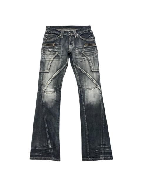 Other Designers MICHEL KLEIN HOMME PARIS Denim Flare Jeans Cargo Pocket