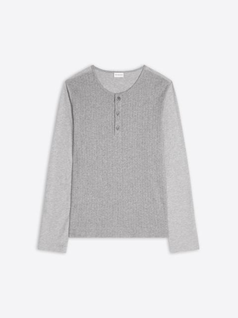 Dries Van Noten POINTELLE HENLEY TEE