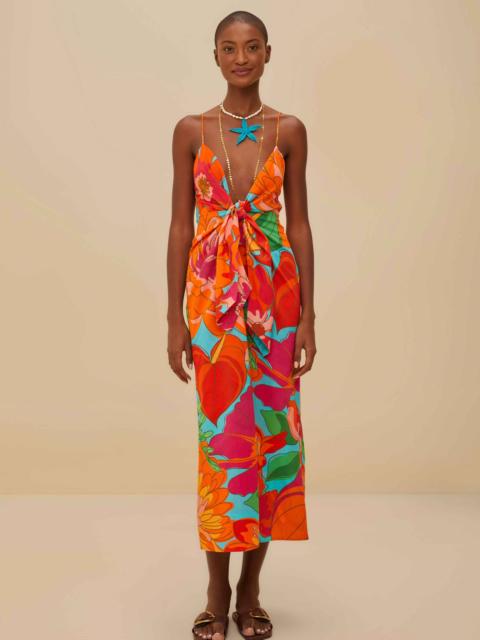 FARM RIO Spring Affair Midi Dress