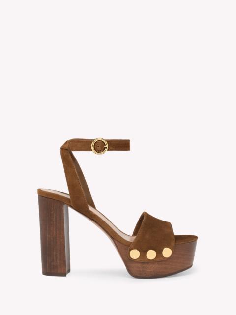 Gianvito Rossi Gianvito Rossi Ardèa Sandals in Brown Leather at Nordstrom