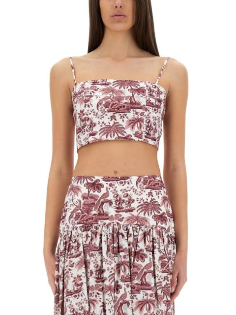 STAUD FEDERICO TANK TOP WITH TOILE PATTERN