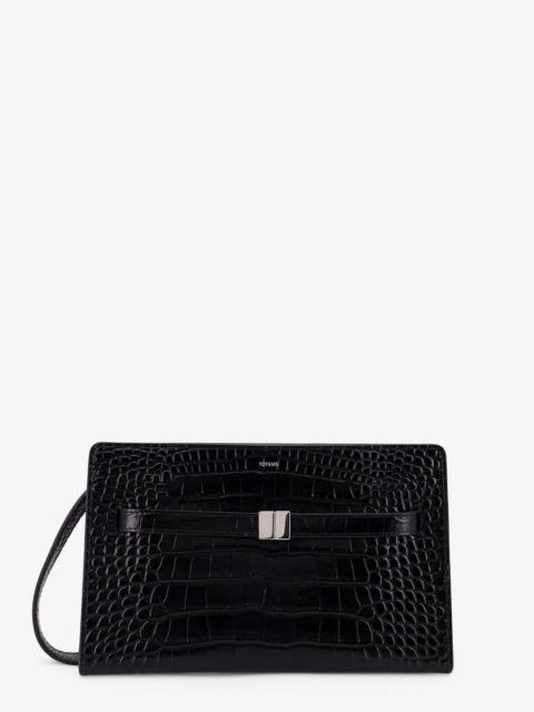 TOTEME Toteme Croco Print Leather Crossbody Bag