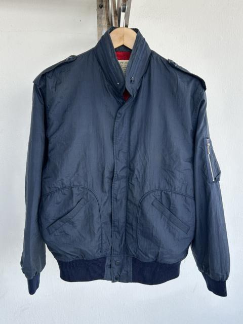 Other Designers Other - Pilot Bomber Jacket Vintage Navy Blue