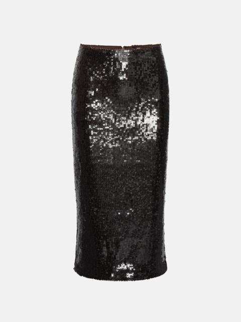 ROTATE Rotate Women Sequins Pencil Skirt