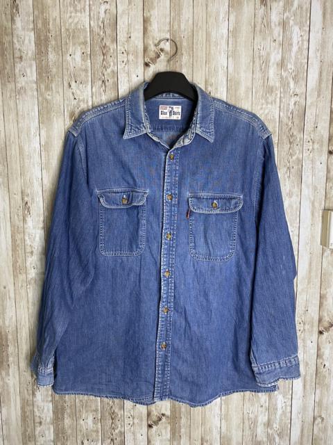 Other Designers Vintage - Vintage Orange Tab Denim Shirt