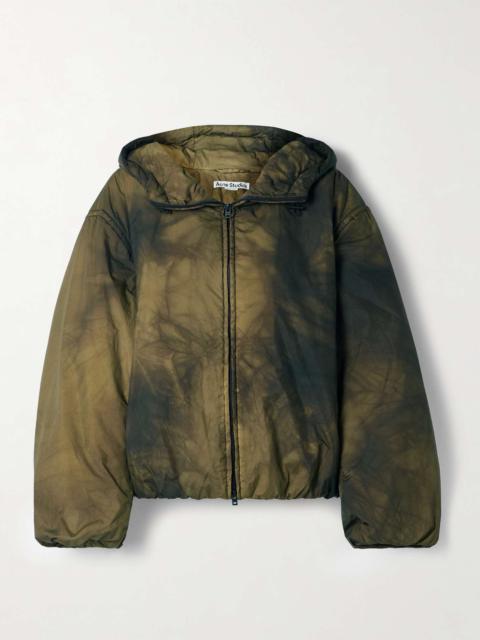 Acne Studios Tie-dyed shell hooded jacket