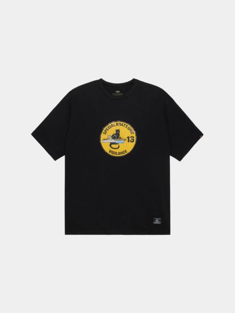 ALPHA INDUSTRIES RELAXED BLACK CAT TEE