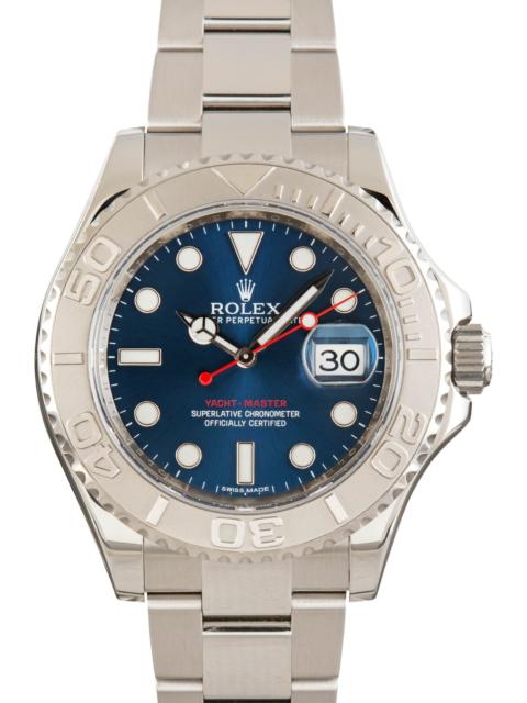 ROLEX Pre-owned Rolex Yacht-Master 116622 Blue Chromalight Dial