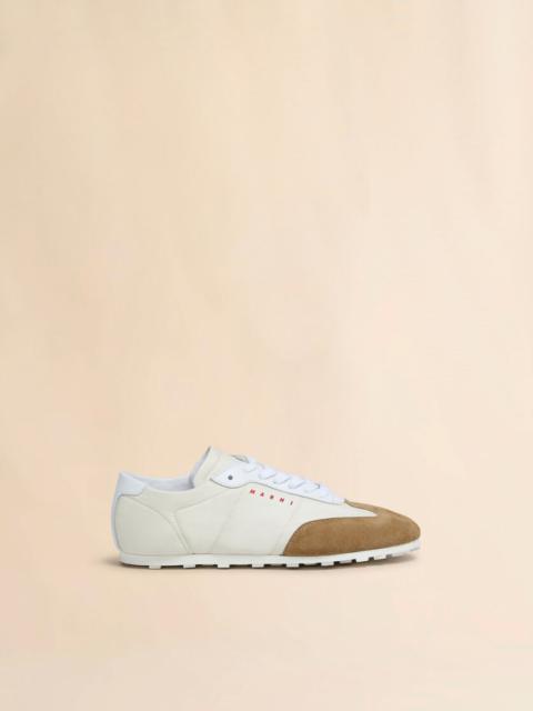 Marni OFF-WHITE NYLON SOFTY SOCCER SNEAKER