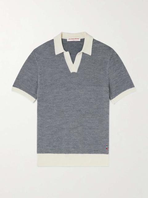 Horton Slim-Fit Merino Wool and Cotton-Blend Polo Shirt