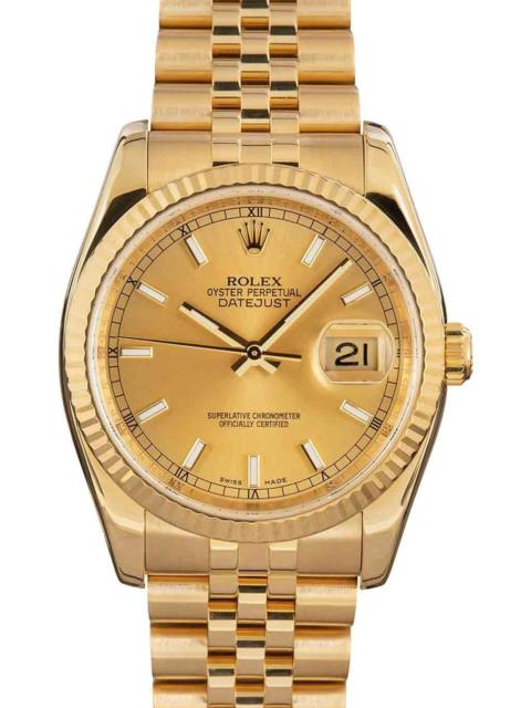 ROLEX Pre-Owned Rolex Datejust Ref 116238 Yellow Gold