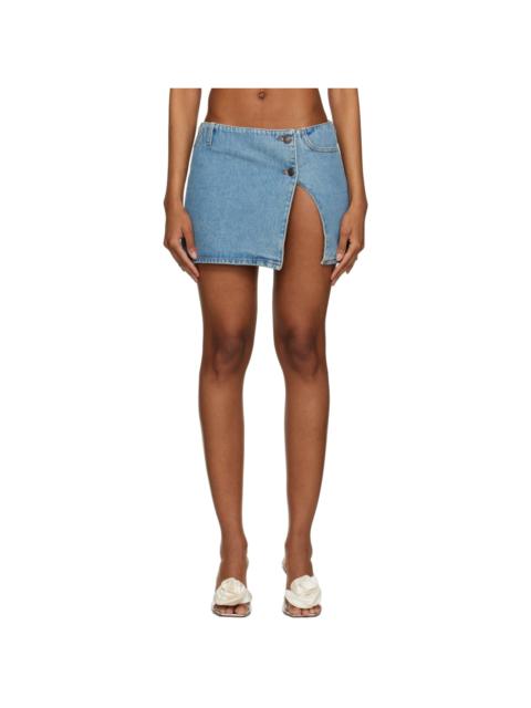 MAGDA BUTRYM Blue Ultra Denim Miniskirt