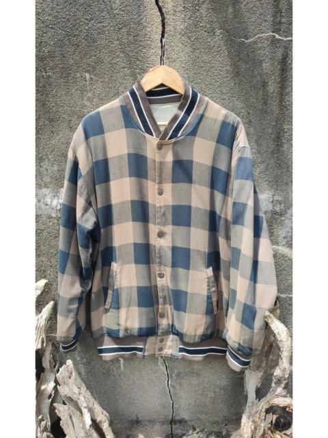Other Designers Dickies - RARE TO FIND Reversible Dickies Plaid & Plain Varsity Jacket