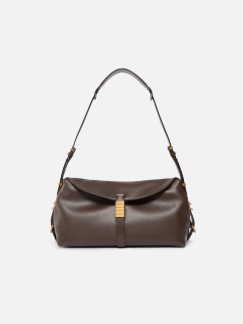 PINKO MEDIUM LEATHER SADDLE BAG SHOULDER BAG